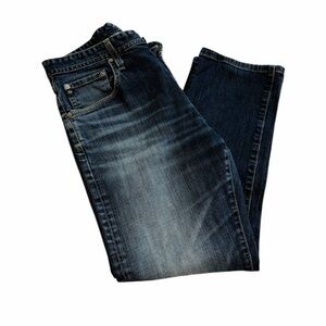 AG The Matchbox Slim Straight Dark Wash Jeans 36 Waist Inseam 26.75